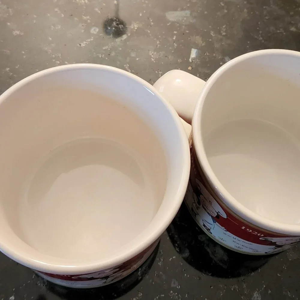 Two Campbell's Soup Mugs/ Bowls Dated 2001